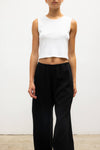 Pointelle Sleeveless Crew