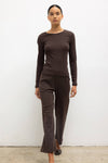 Pointelle Slim Fit Long Sleeve