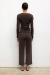 Pointelle Crop Wide Leg Pant