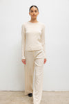 Pointelle Slim Fit Long Sleeve