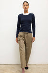 Pointelle Slim Fit Long Sleeve