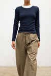 Pointelle Slim Fit Long Sleeve