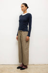 Pointelle Slim Fit Long Sleeve