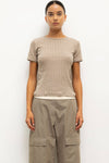 Pointelle Slim Fit Tee