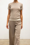 Pointelle Slim Fit Tee