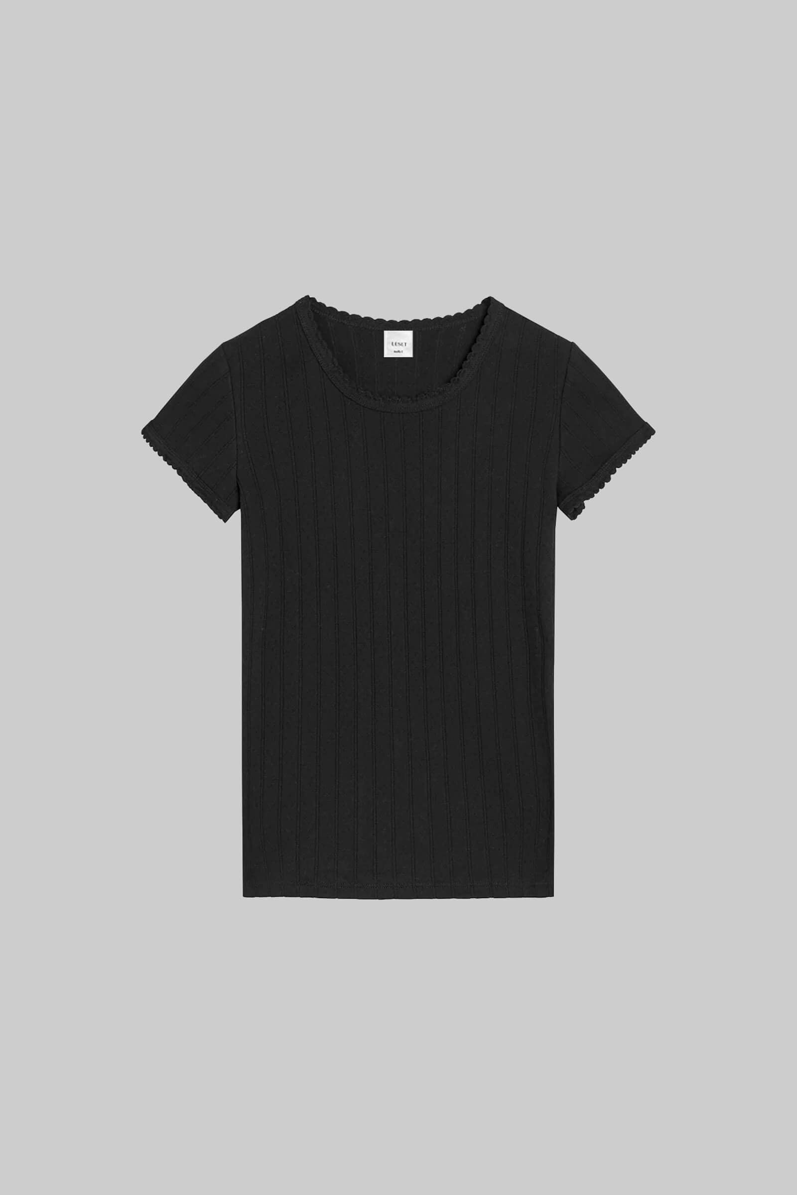 Pointelle Slim Fit Tee-2