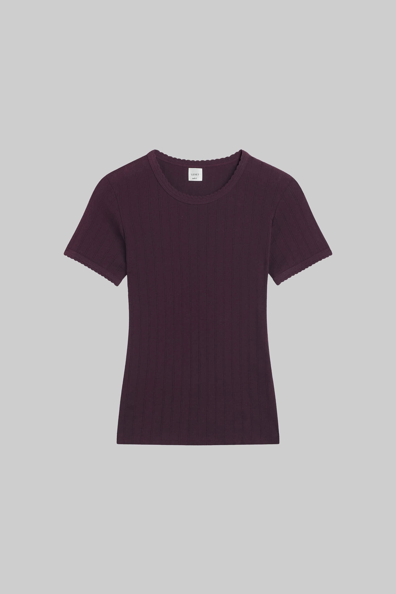 Pointelle Slim Fit Tee-2