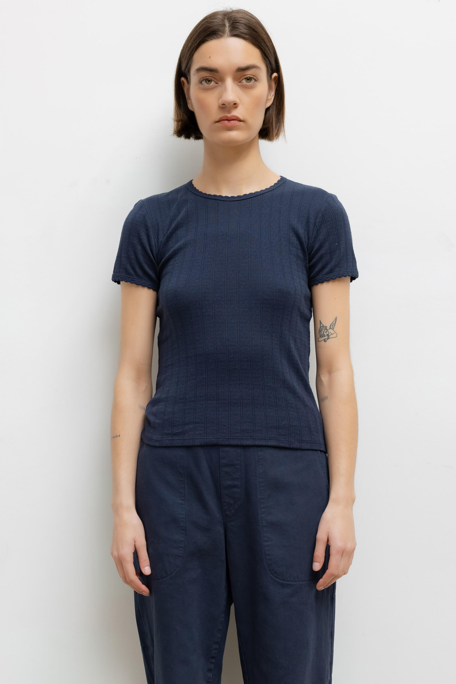 Pointelle Slim Fit Tee