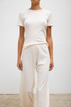 Pointelle Slim Fit Tee