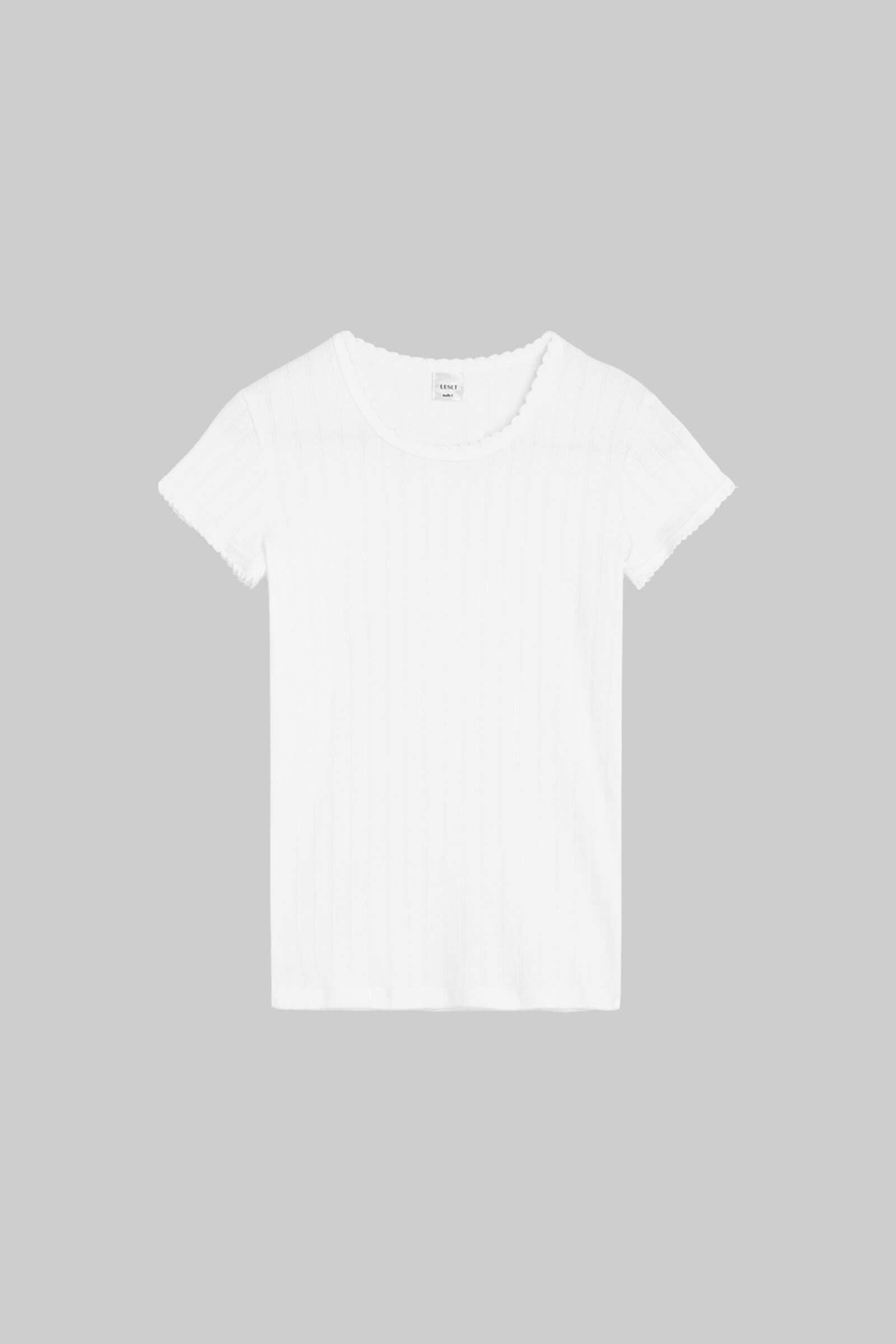 Pointelle Slim Fit Tee-2