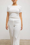 Pointelle Slim Fit Tee