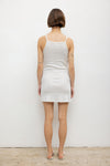 Pointelle Square Neck Mini Dress