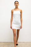 Pointelle Square Neck Mini Dress
