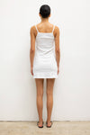 Pointelle Square Neck Mini Dress