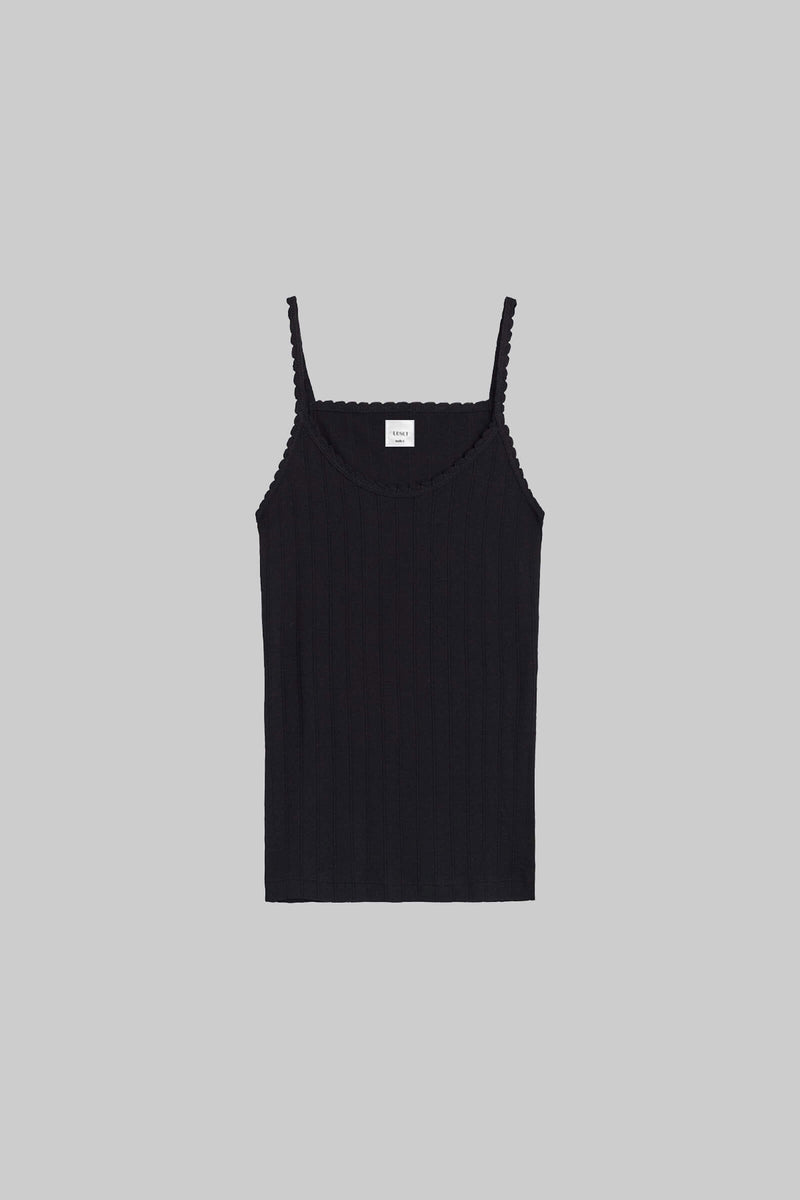 Pointelle Essentials Tank - Deep Sea