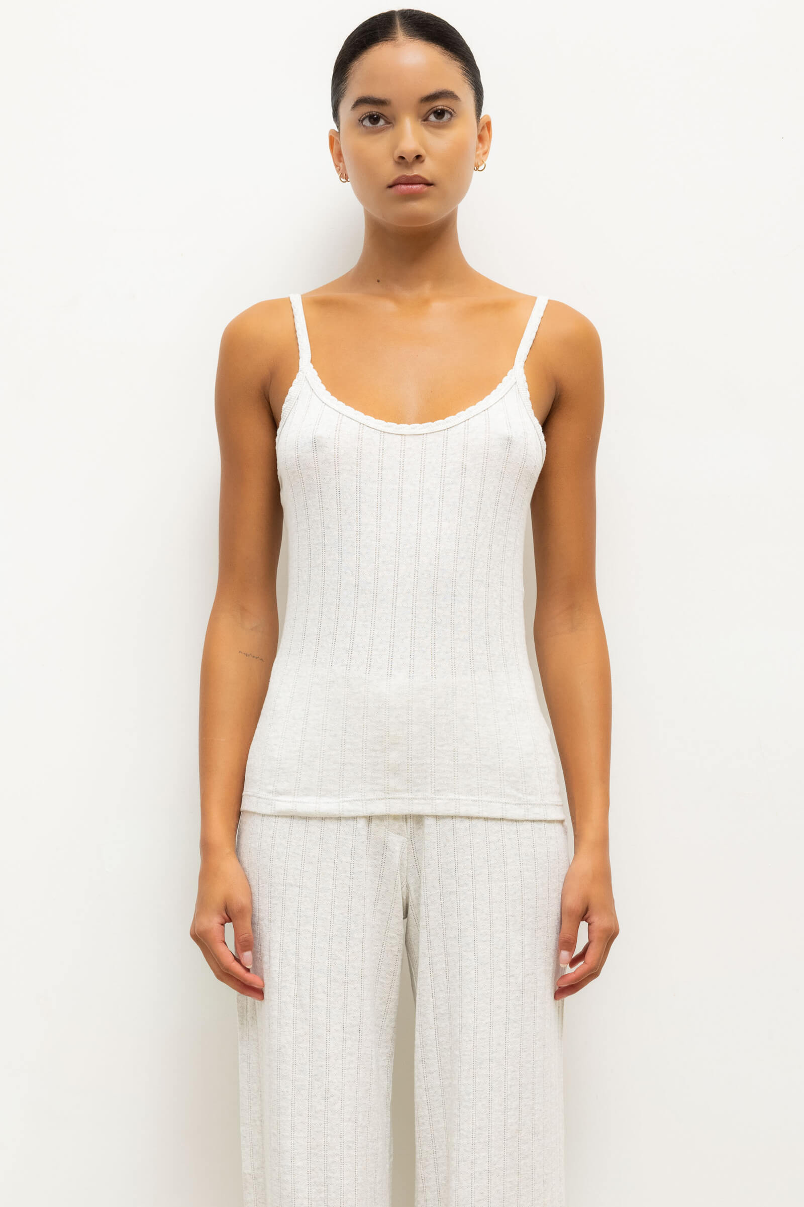 Pointelle Tank