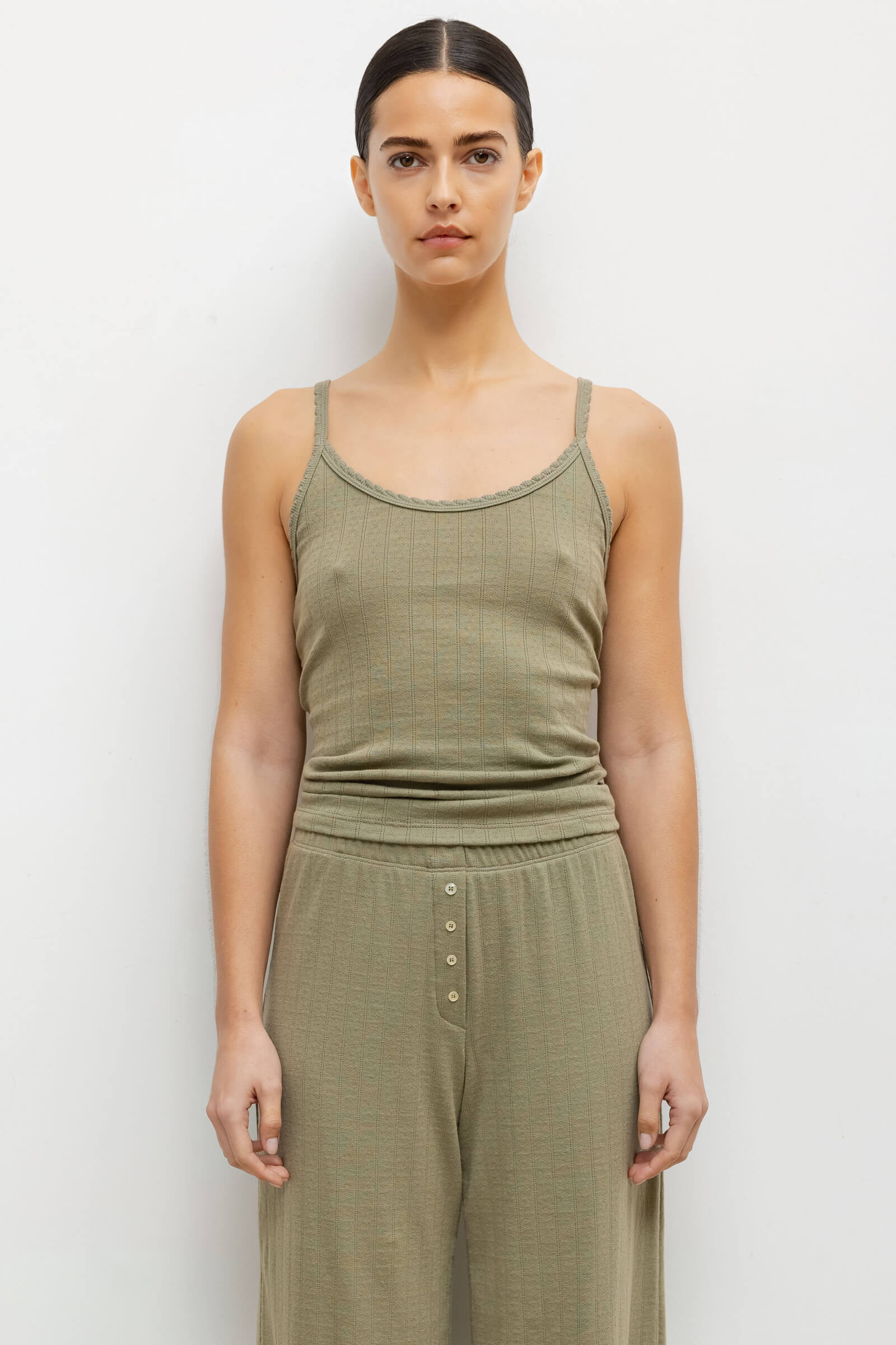 Pointelle Tank