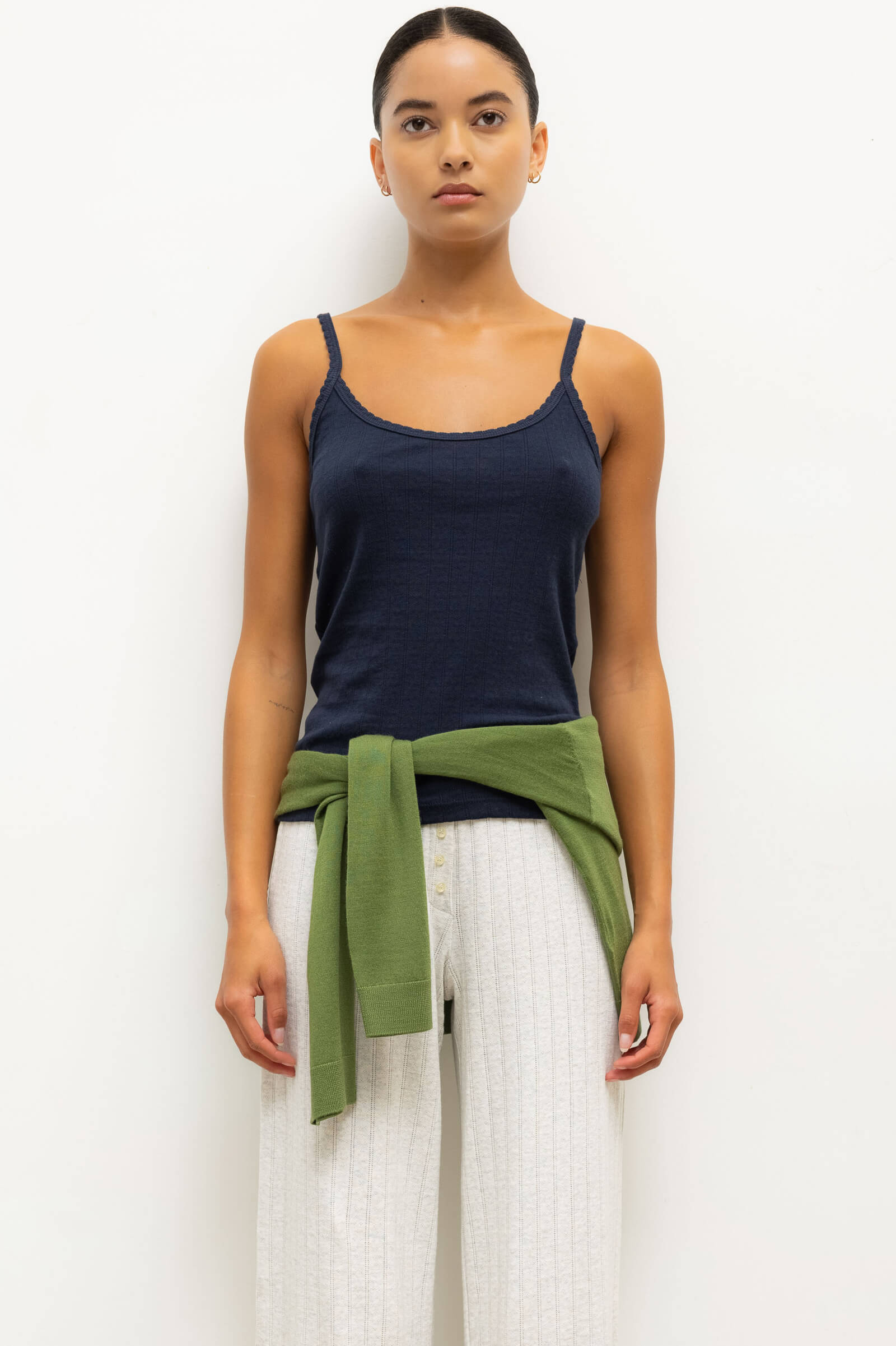 Pointelle Tank