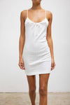 Pointelle Tie Front Dress
