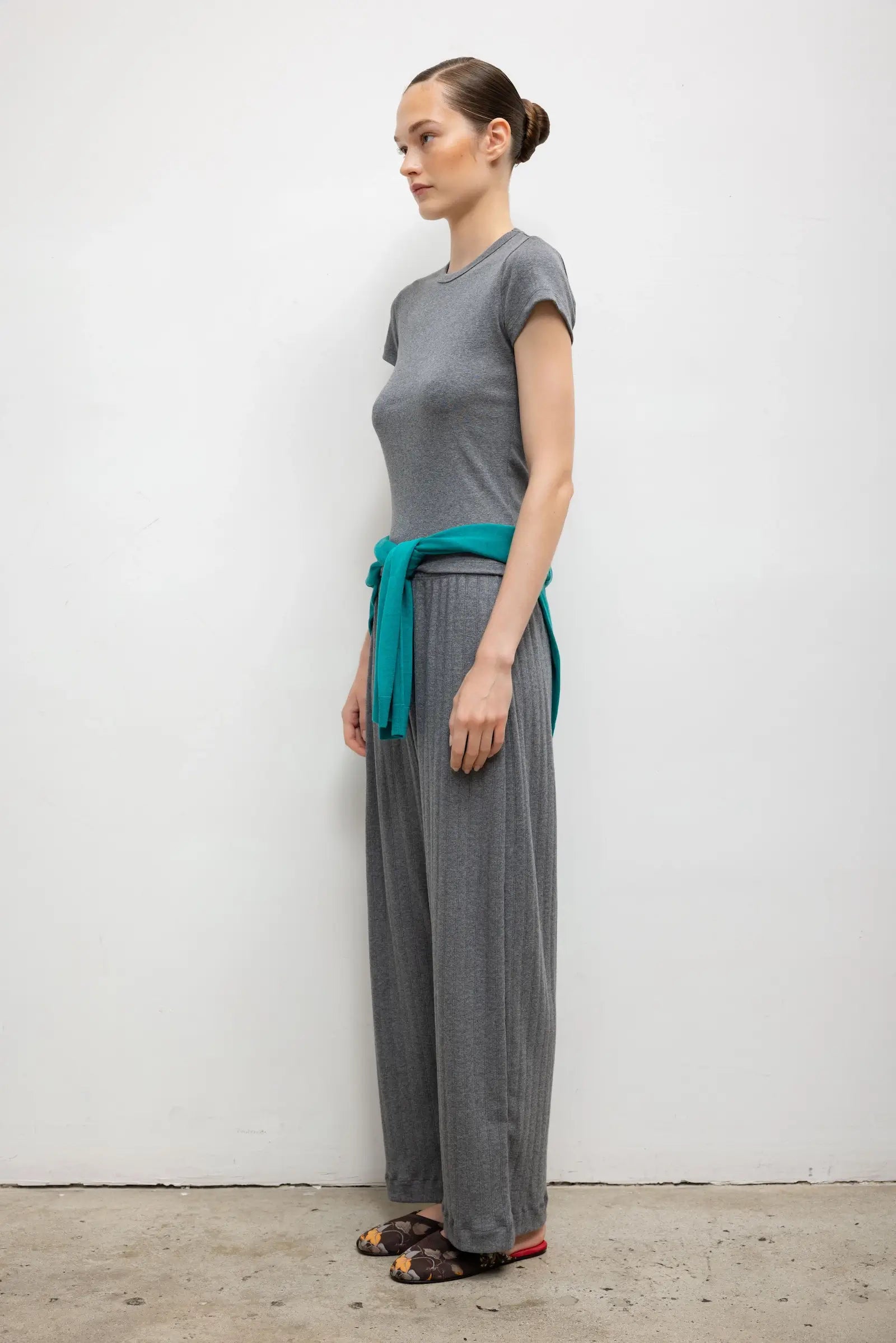 Pre-Order: Pointelle Wide Leg Pant
