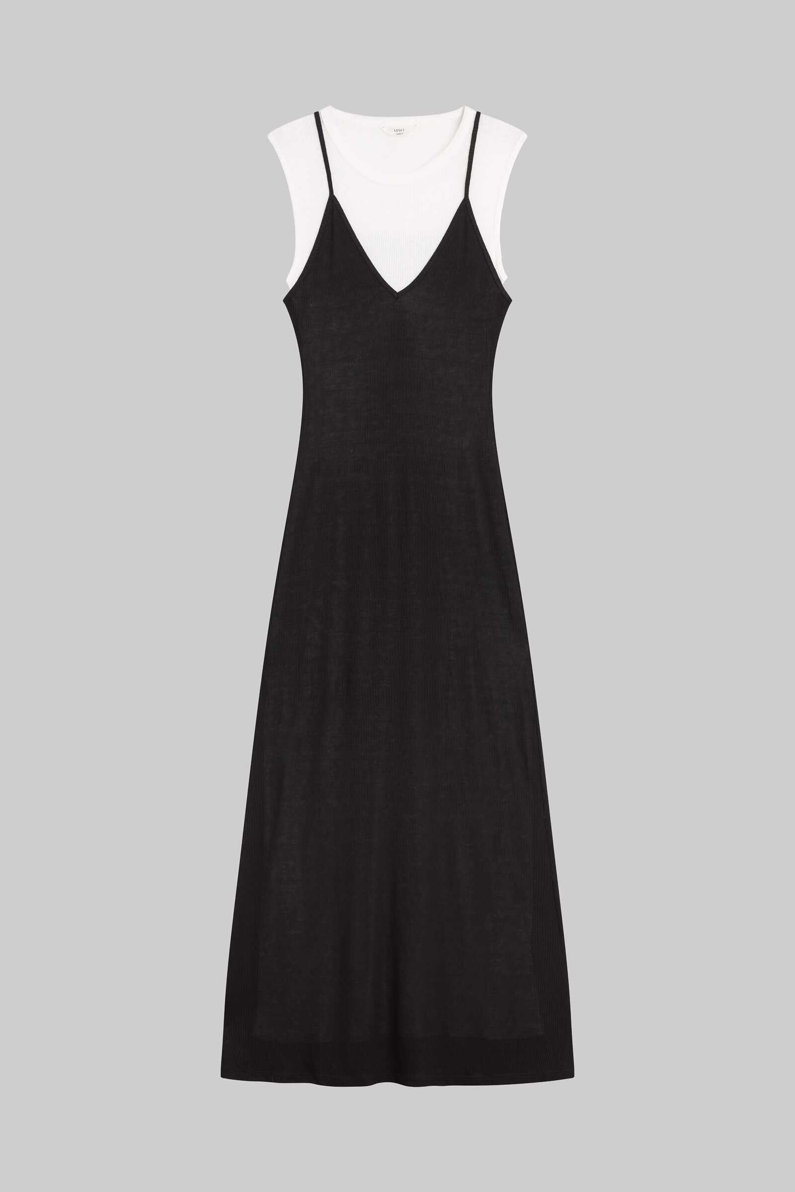 Rozzi V Neck Muscle Maxi Dress-2