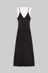 Rozzi V Neck Muscle Maxi Dress