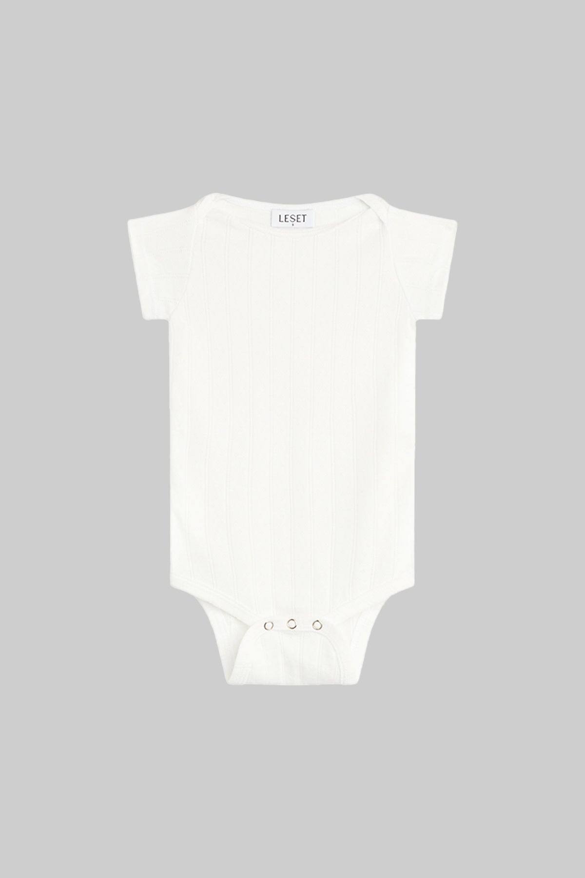 Pointelle Bebe Short Sleeve Onesie