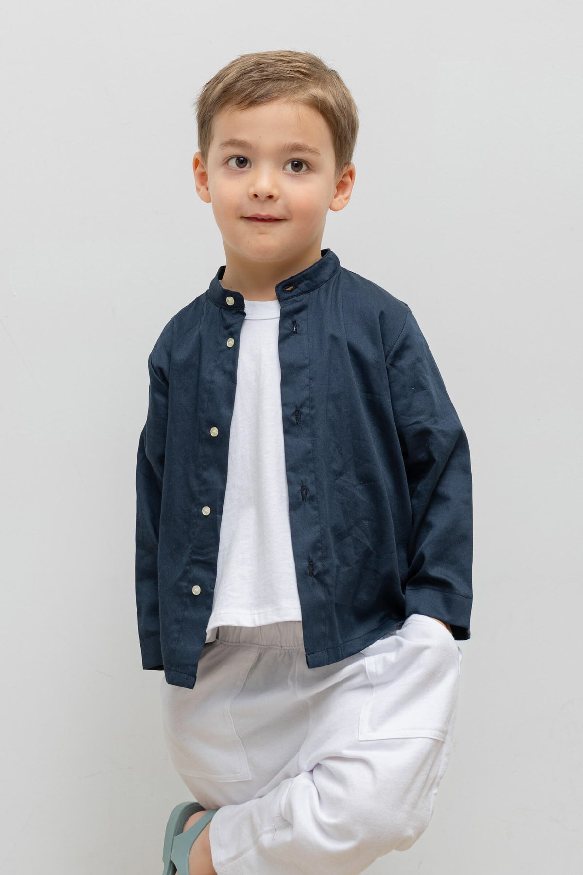 Yoko Bebe Collarless Shirt