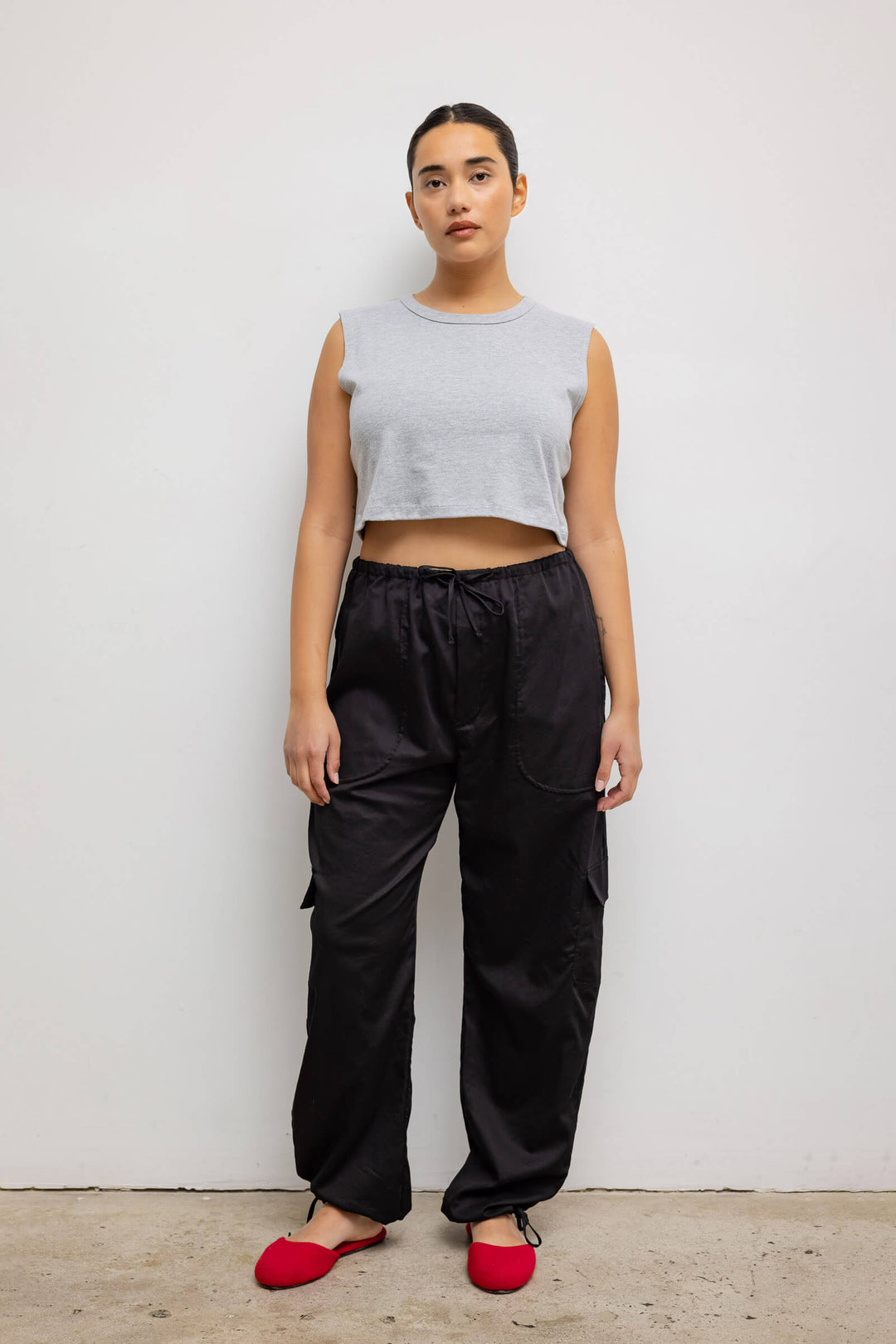 Lig. リグドットwide cargo pants / black Lig. リグドットwide cargo pants / black