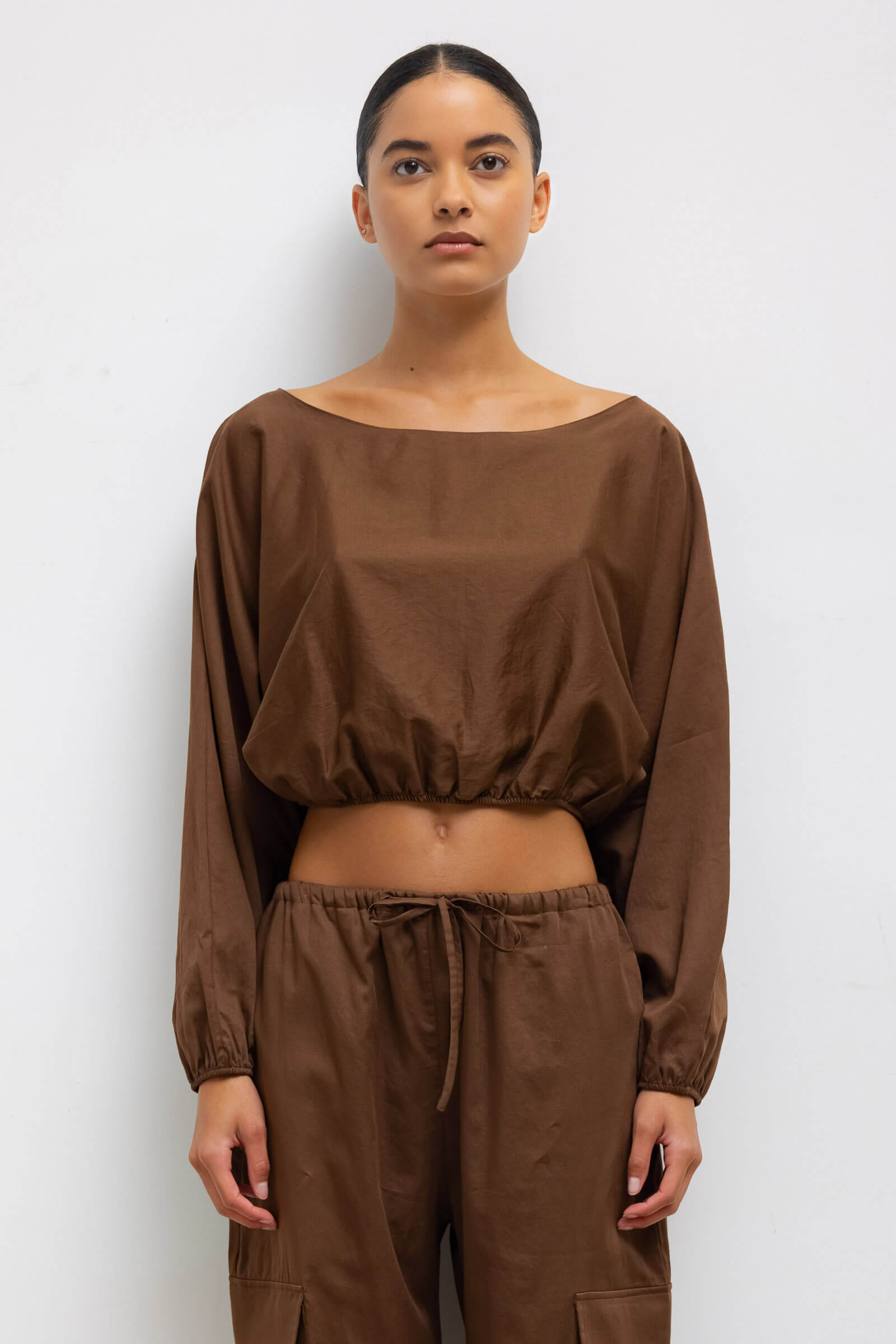 Yoko Long Sleeve Blouson Top