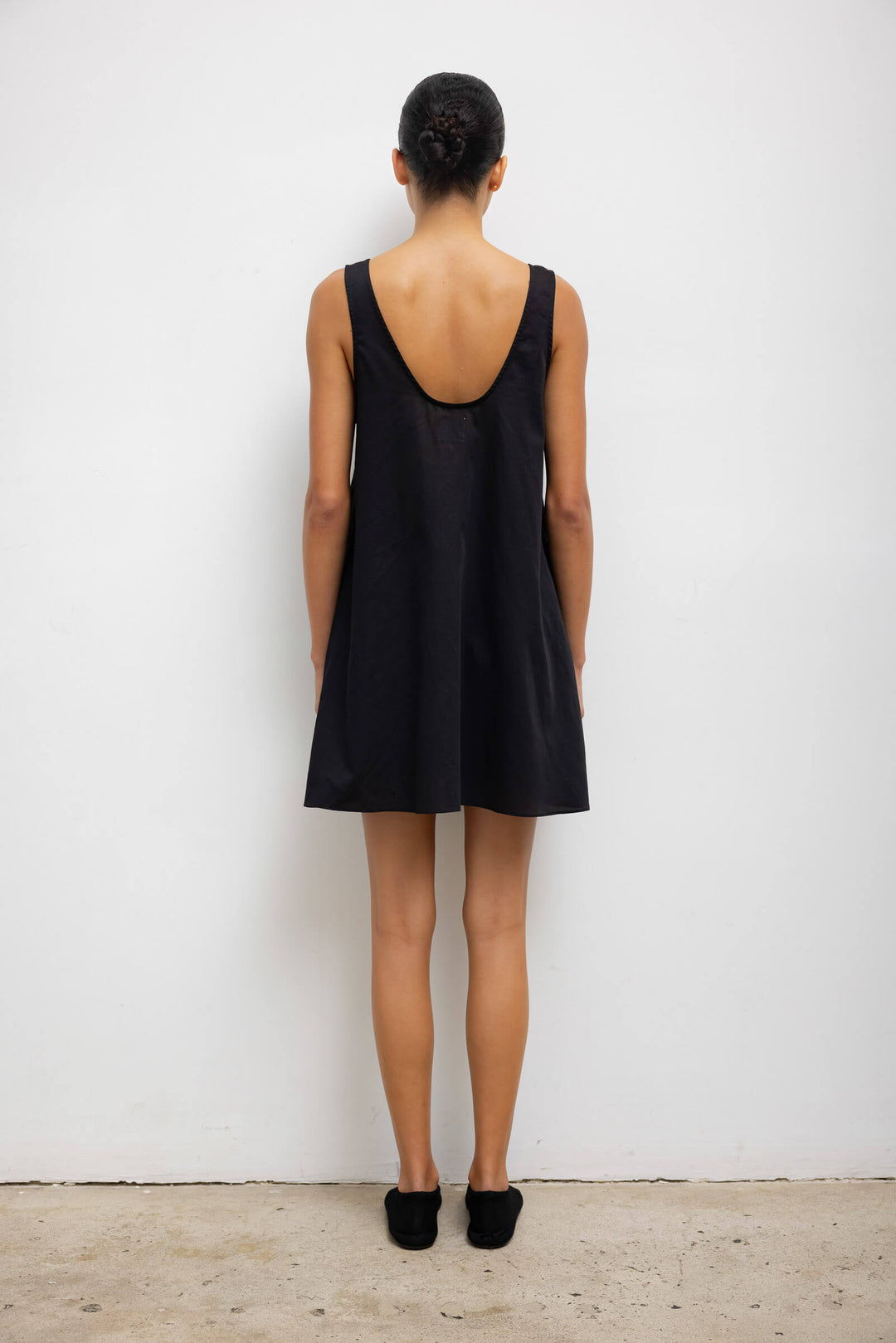ワンピース [YOUHEE] BASIC TANK TOP DRESS BLACK Black A Line Tank Dress Modal