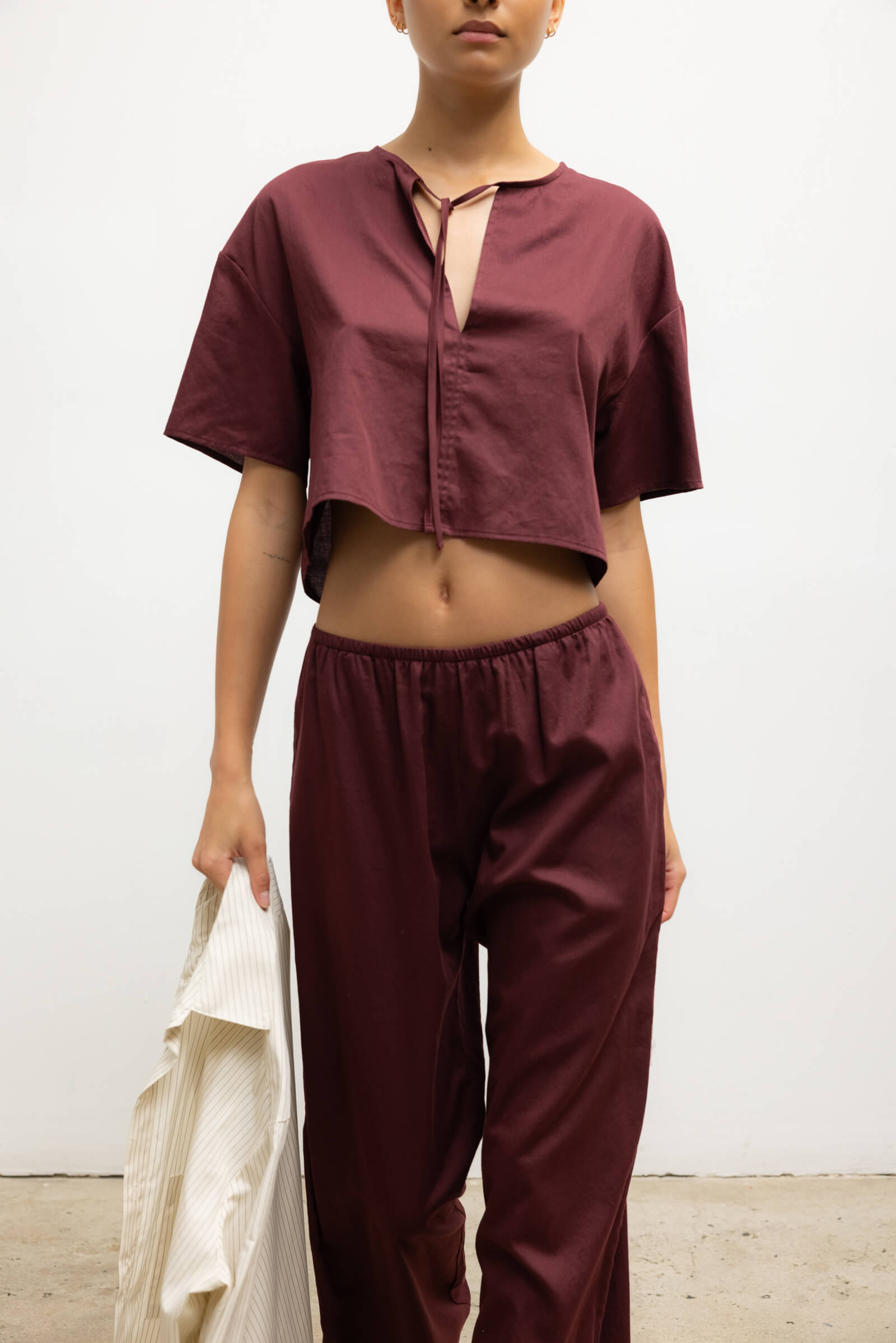 Yoko Short Sleeve Tie Top