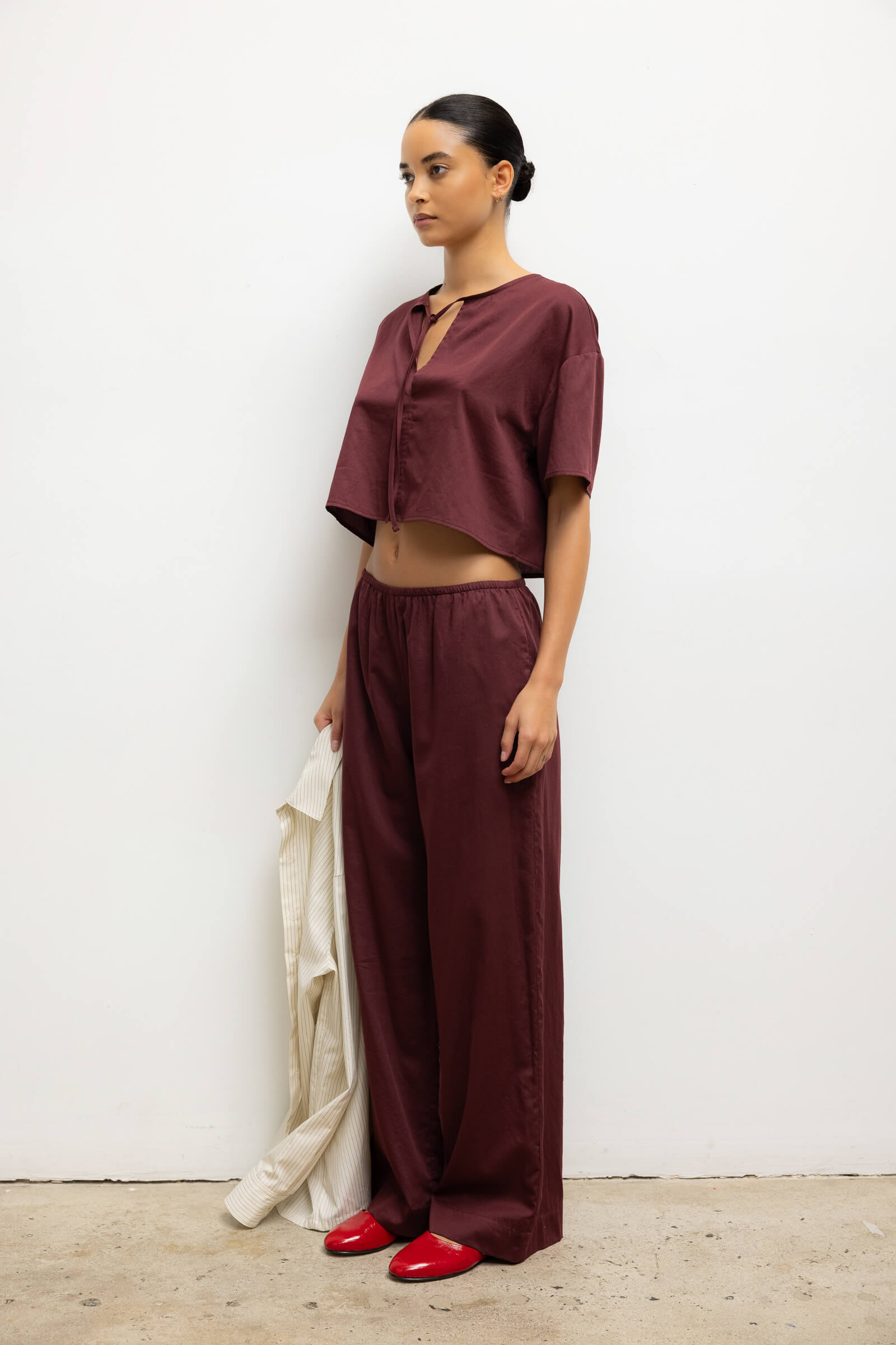 Yoko Short Sleeve Tie Top