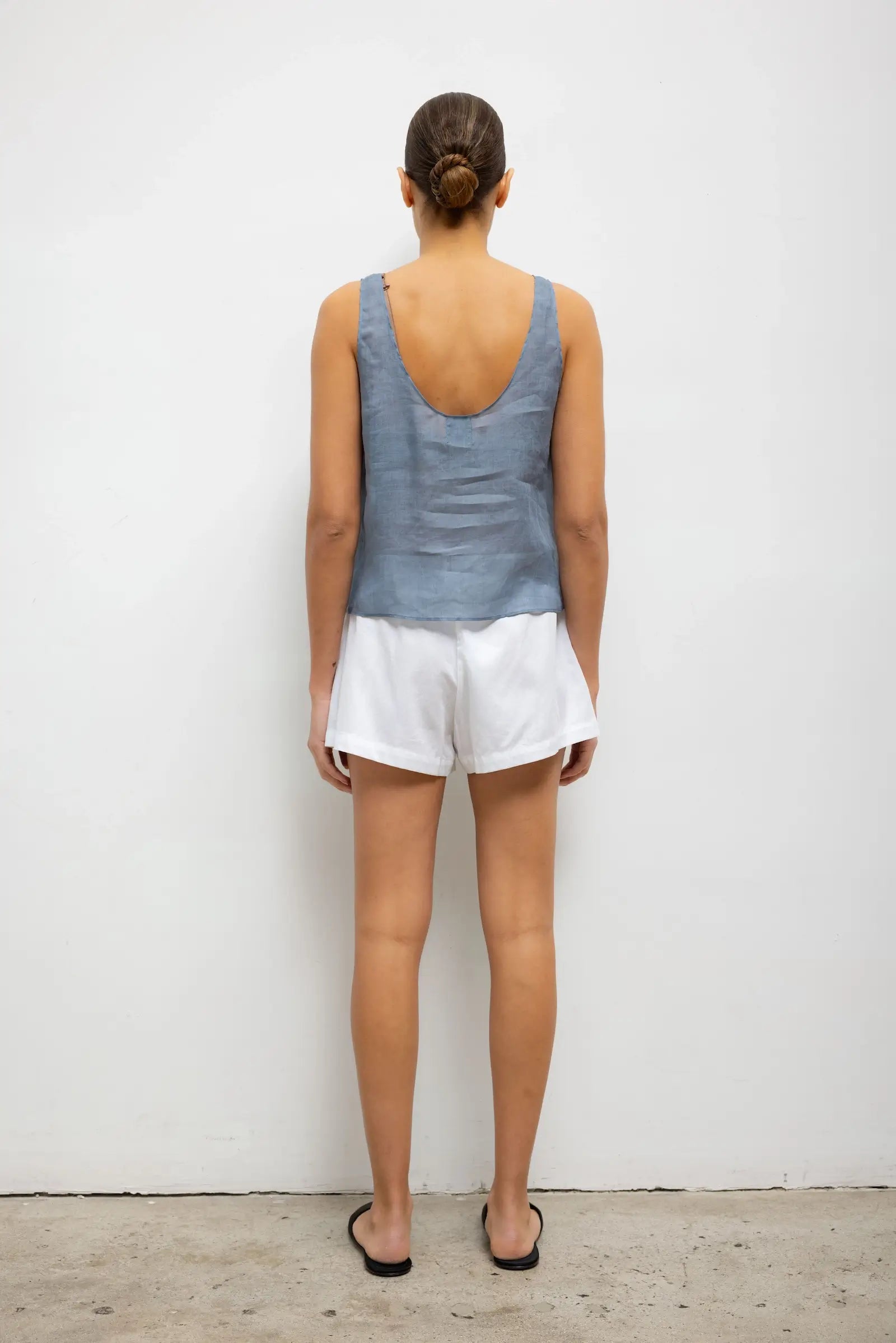 ＊YOKO CHAN＊no sleeve Hem Gathered Blouse YOKO CHAN＊no sleeve Hem Gathered Blouse 【公式通販】