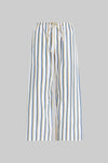 Yoshi Stripe Crop Drawstring Pant