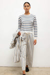 Yoshi Stripe Crop Drawstring Pant