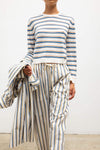 Yoshi Stripe Crop Drawstring Pant