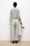 Yoshi Stripe Crop Drawstring Pant