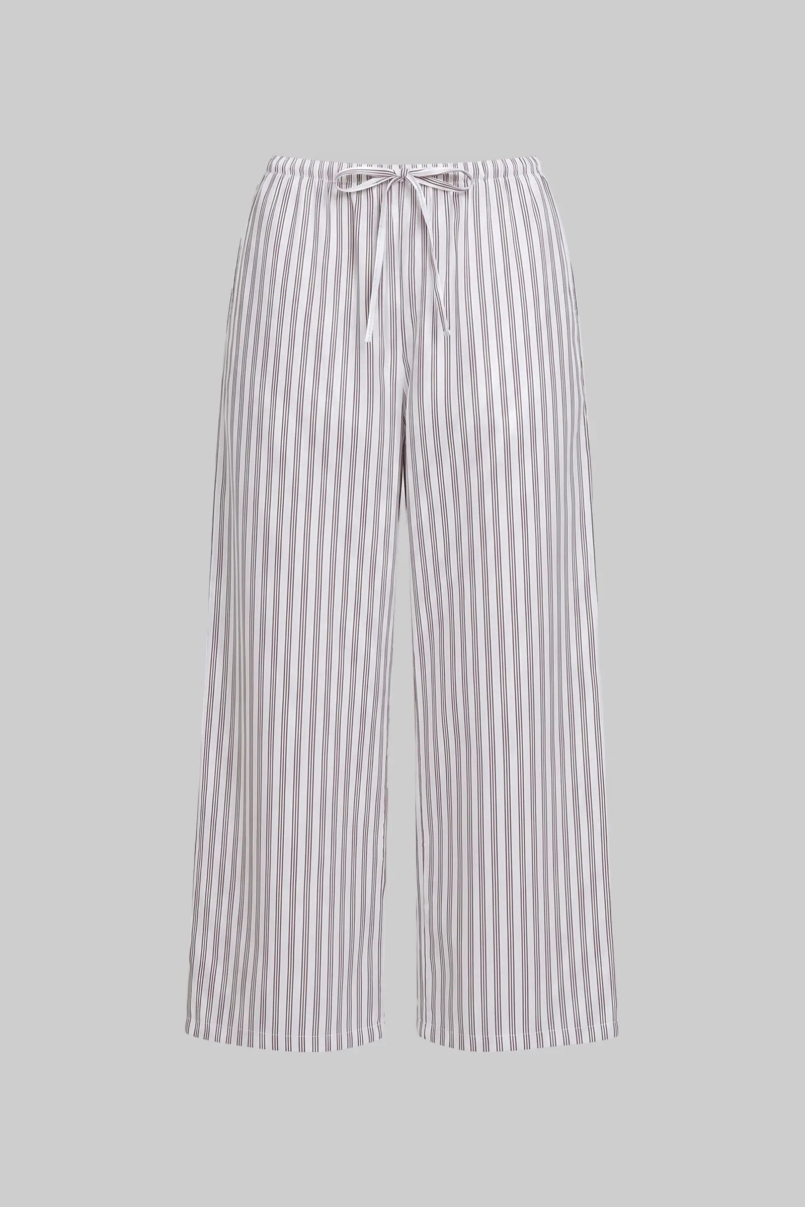 Yoshi Stripe Crop Drawstring Pant