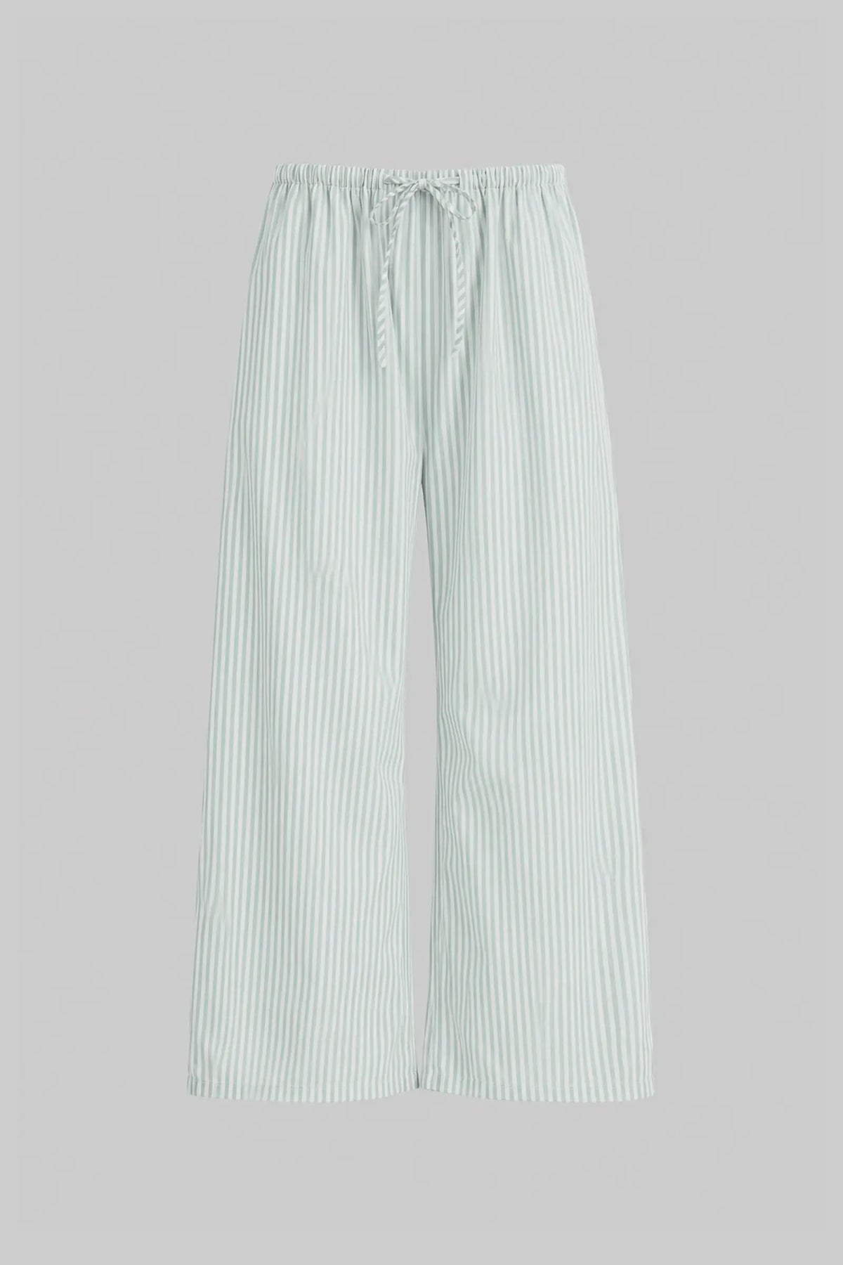 Yoshi Stripe Crop Drawstring Pant - Vert Stripe - Image 2