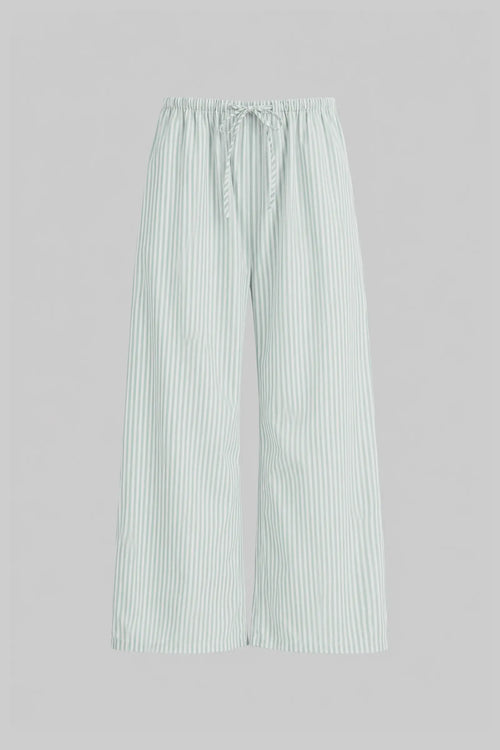 Yoshi Stripe Crop Drawstring Pant - Vert Stripe - Image 2