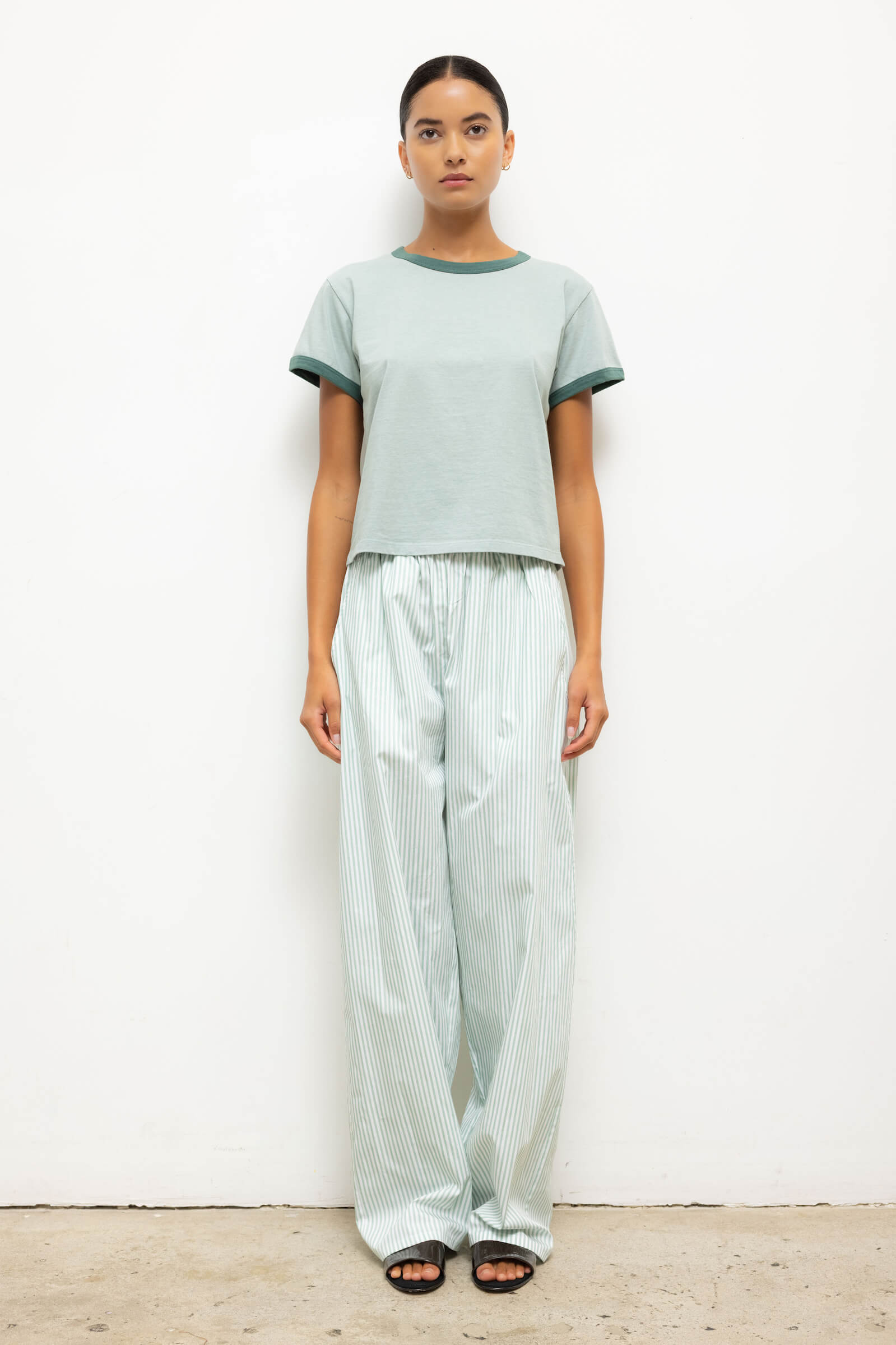 Yoshi Stripe Wide Leg Pant