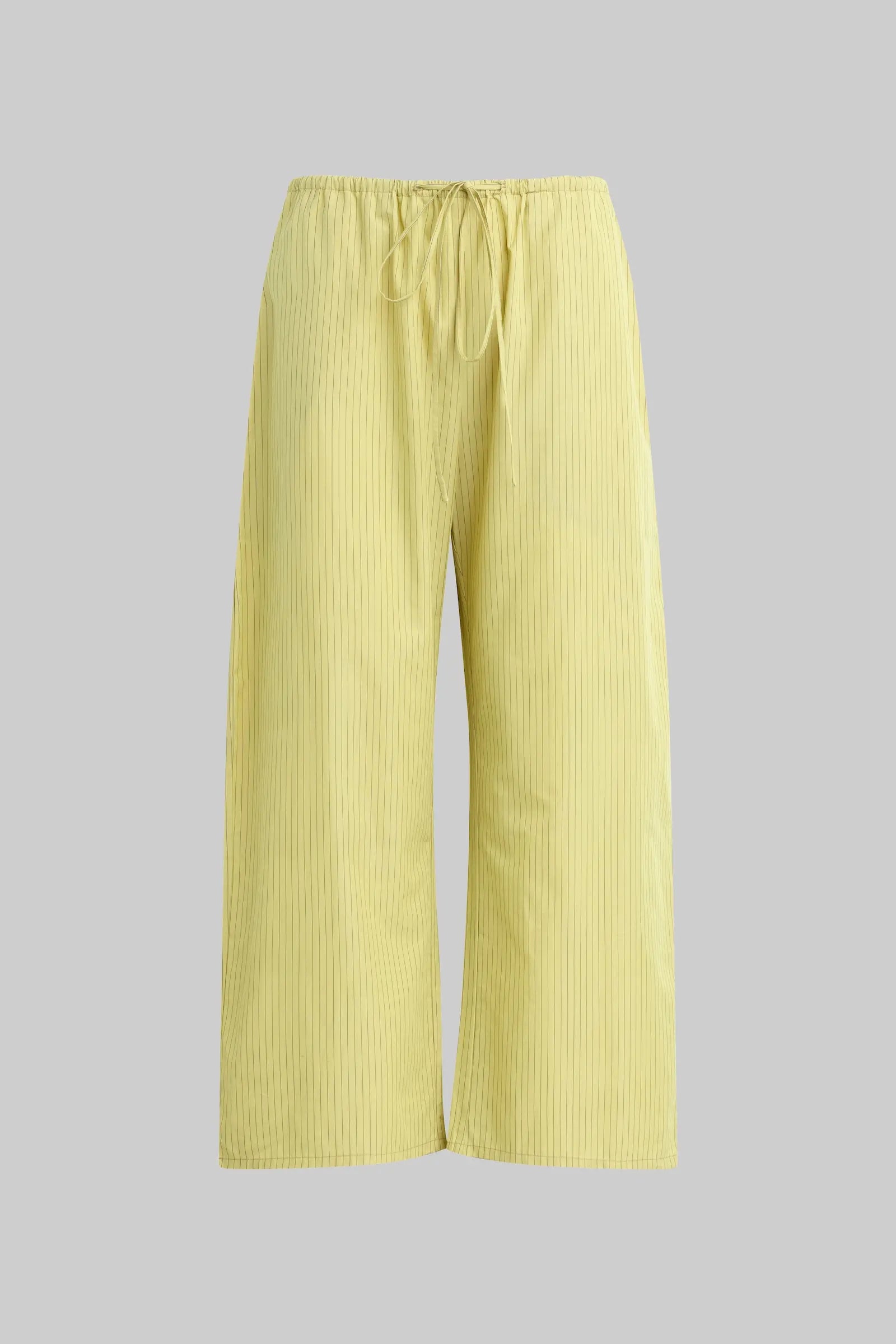 Yoshi Stripe Crop Drawstring Pant
