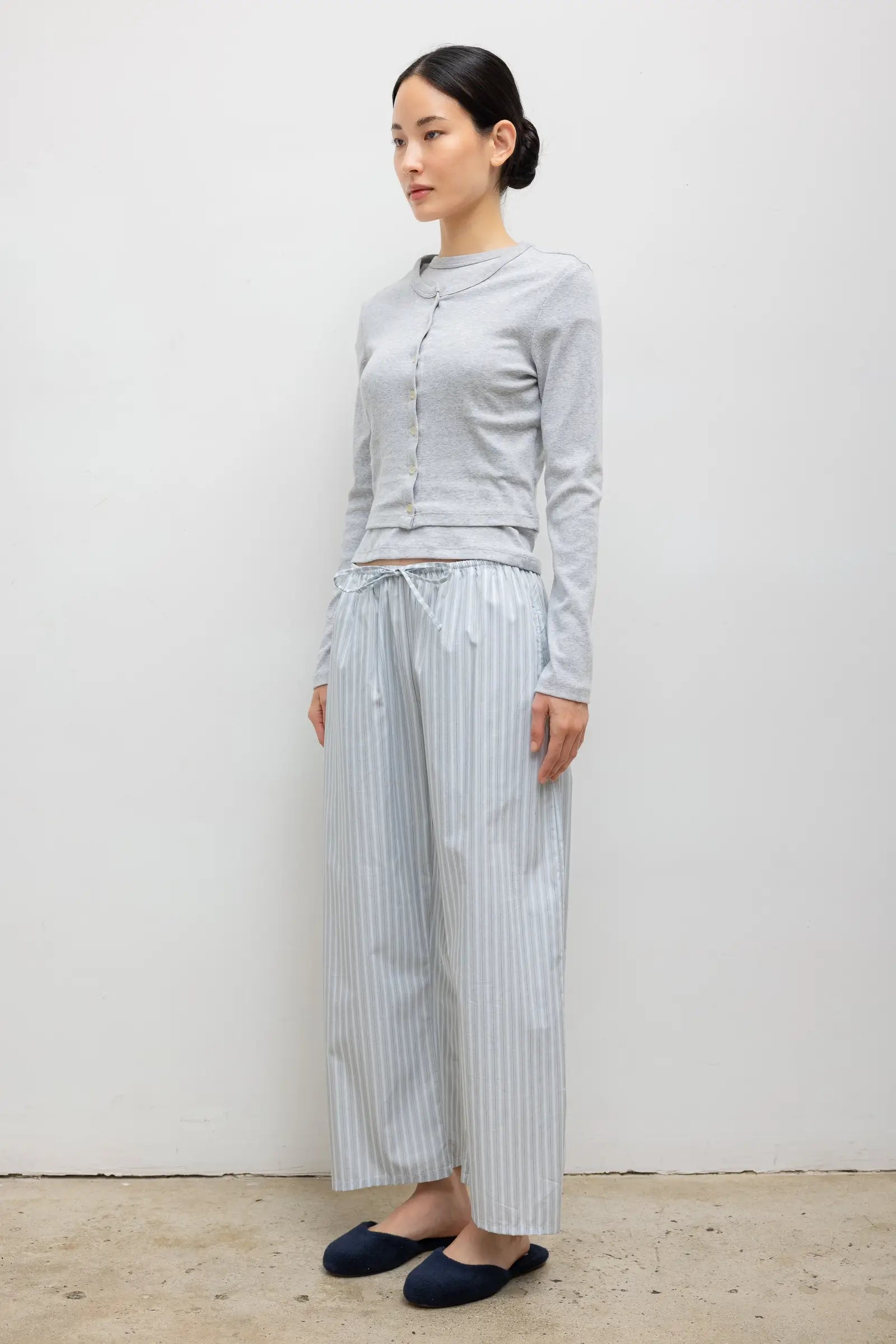 Yoshi Stripe Crop Drawstring Pant