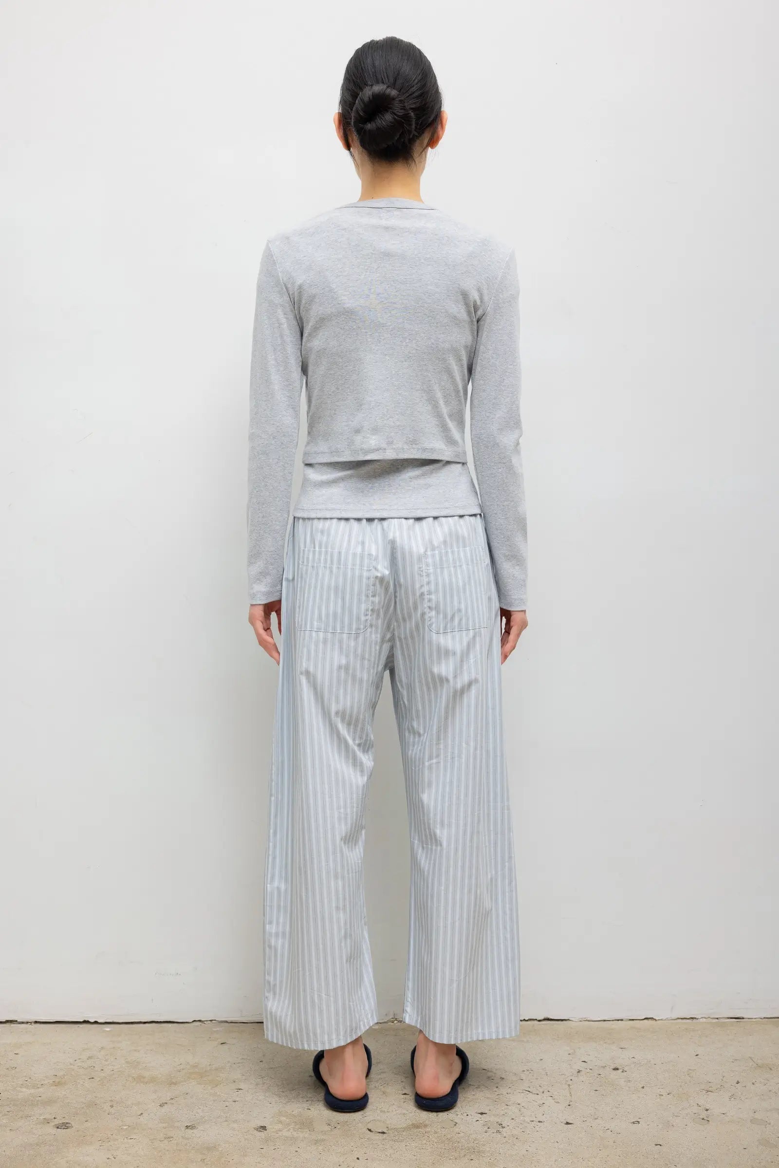Yoshi Stripe Crop Drawstring Pant