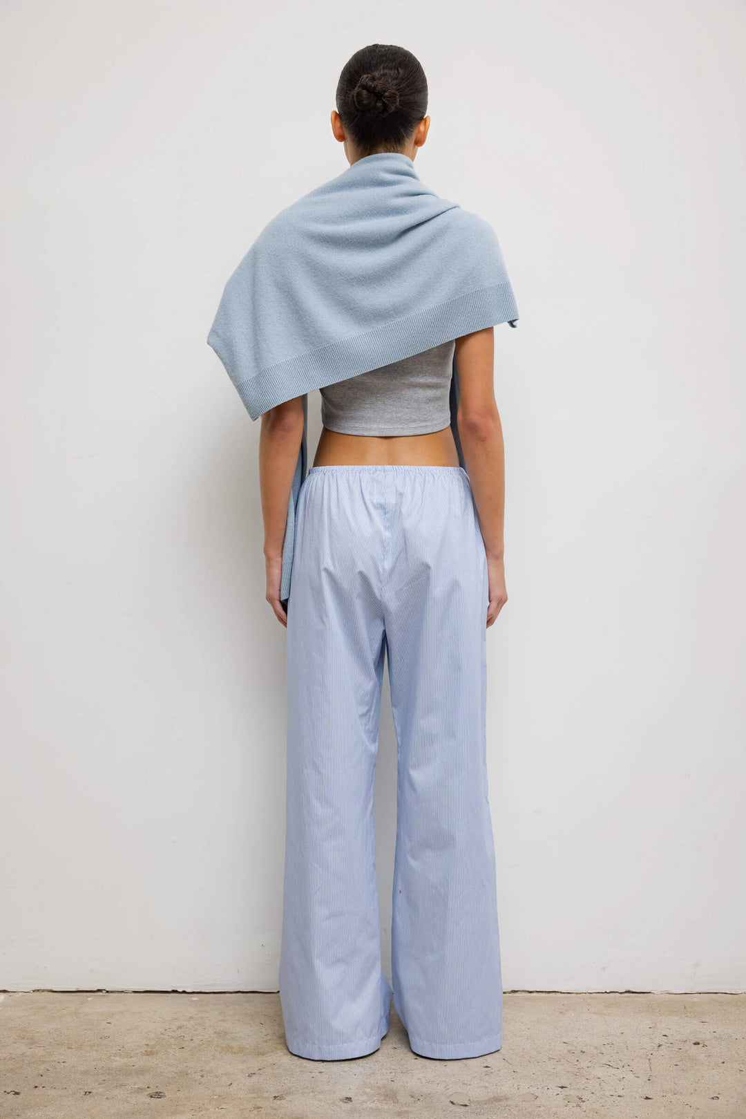 Tシャツ・カットソー RONRON LACE FRILL SLIM CROP PLEATS T SHIRT GREY RR25AST4140G LACE FRILL SLIM CROP PLEATS T SHIRT WHITE - RONRON 론론