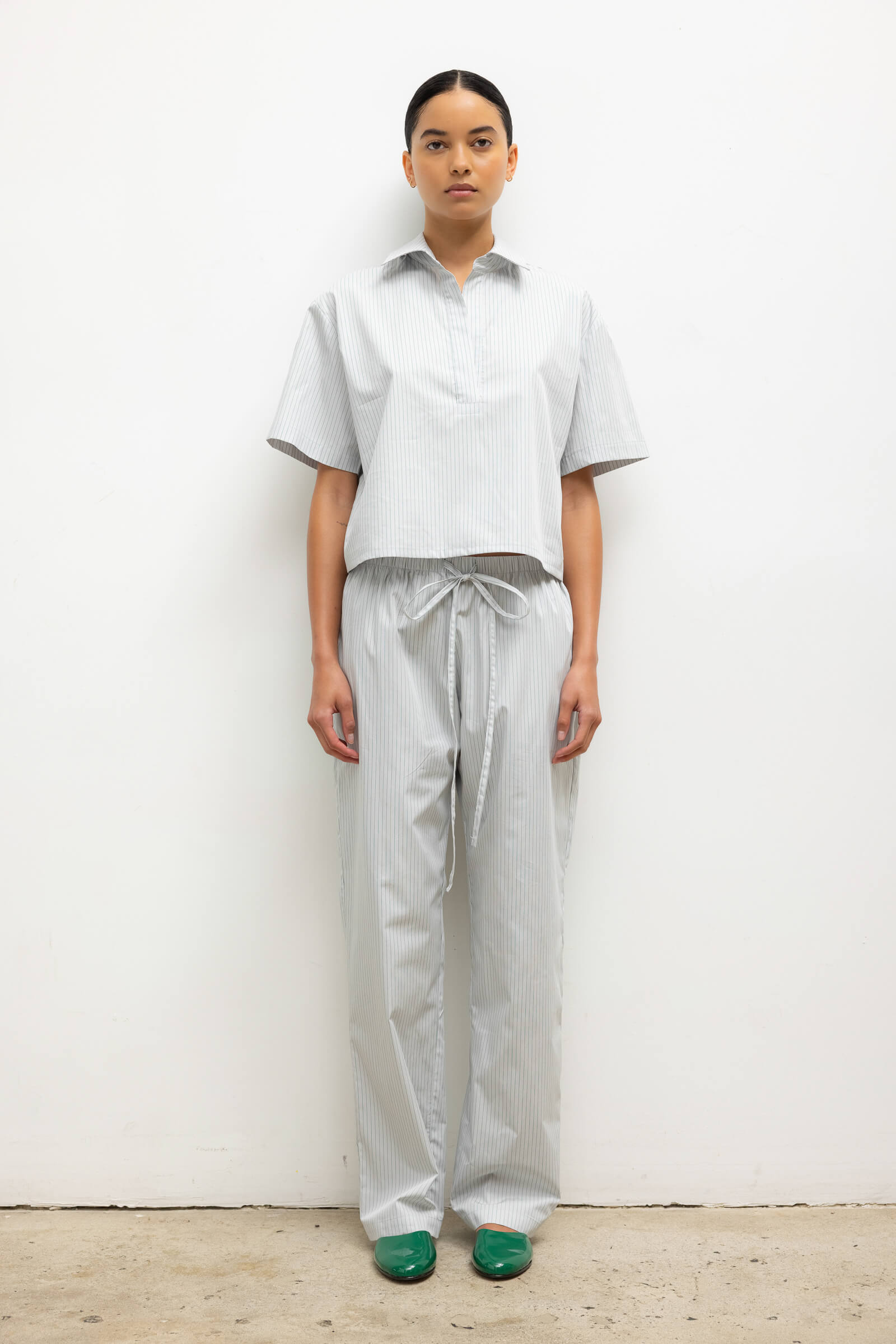 Yoshi Stripe Classic Tie Pant