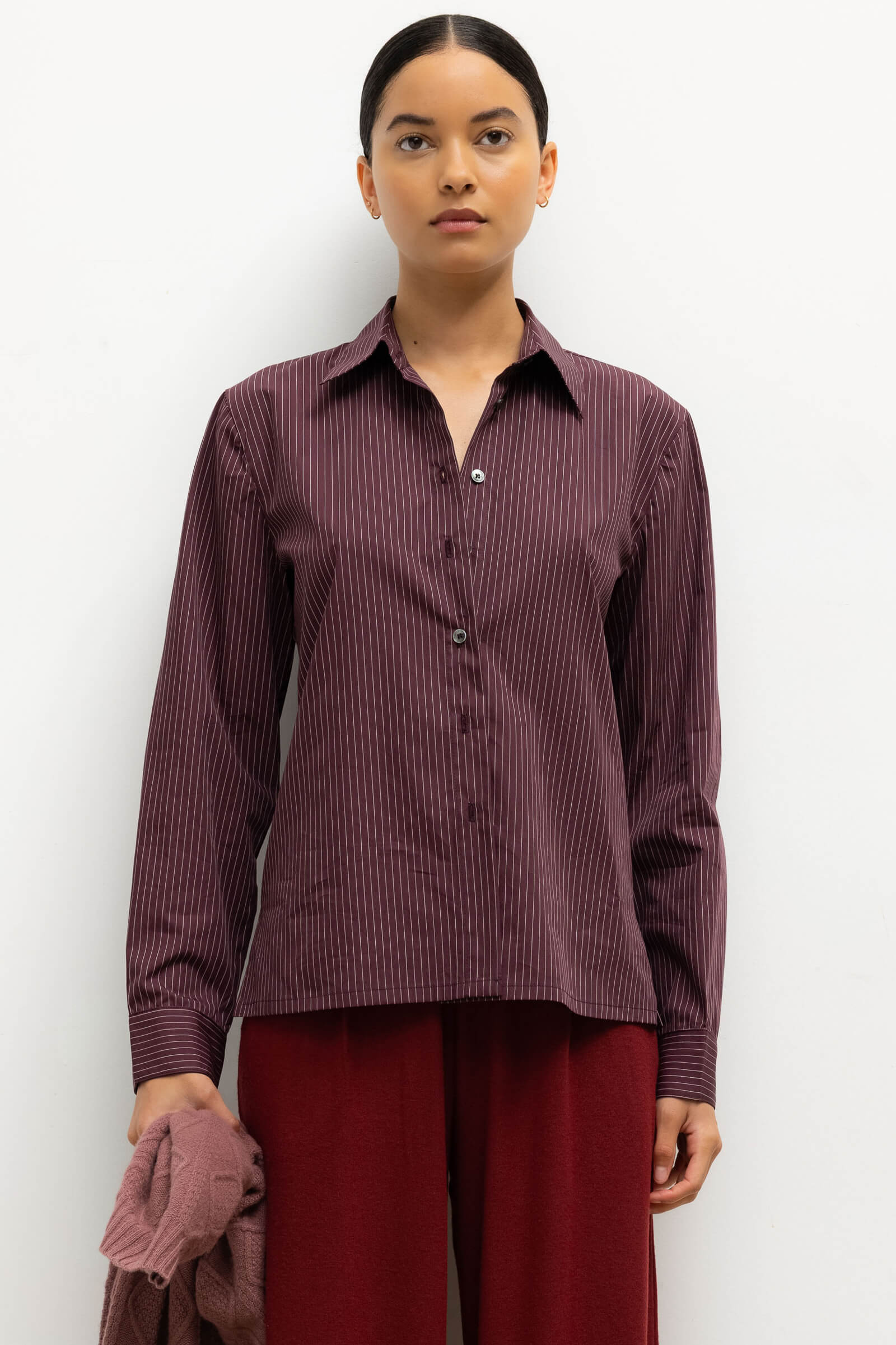 Yoshi Stripe Slim Fit Button Down