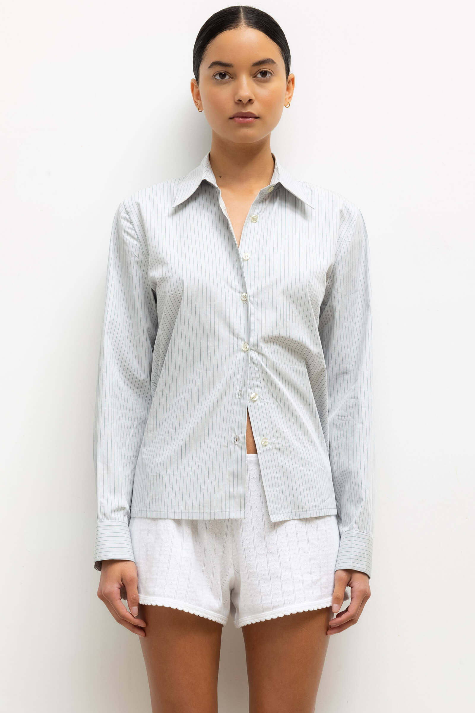 Yoshi Stripe Slim Fit Button Down