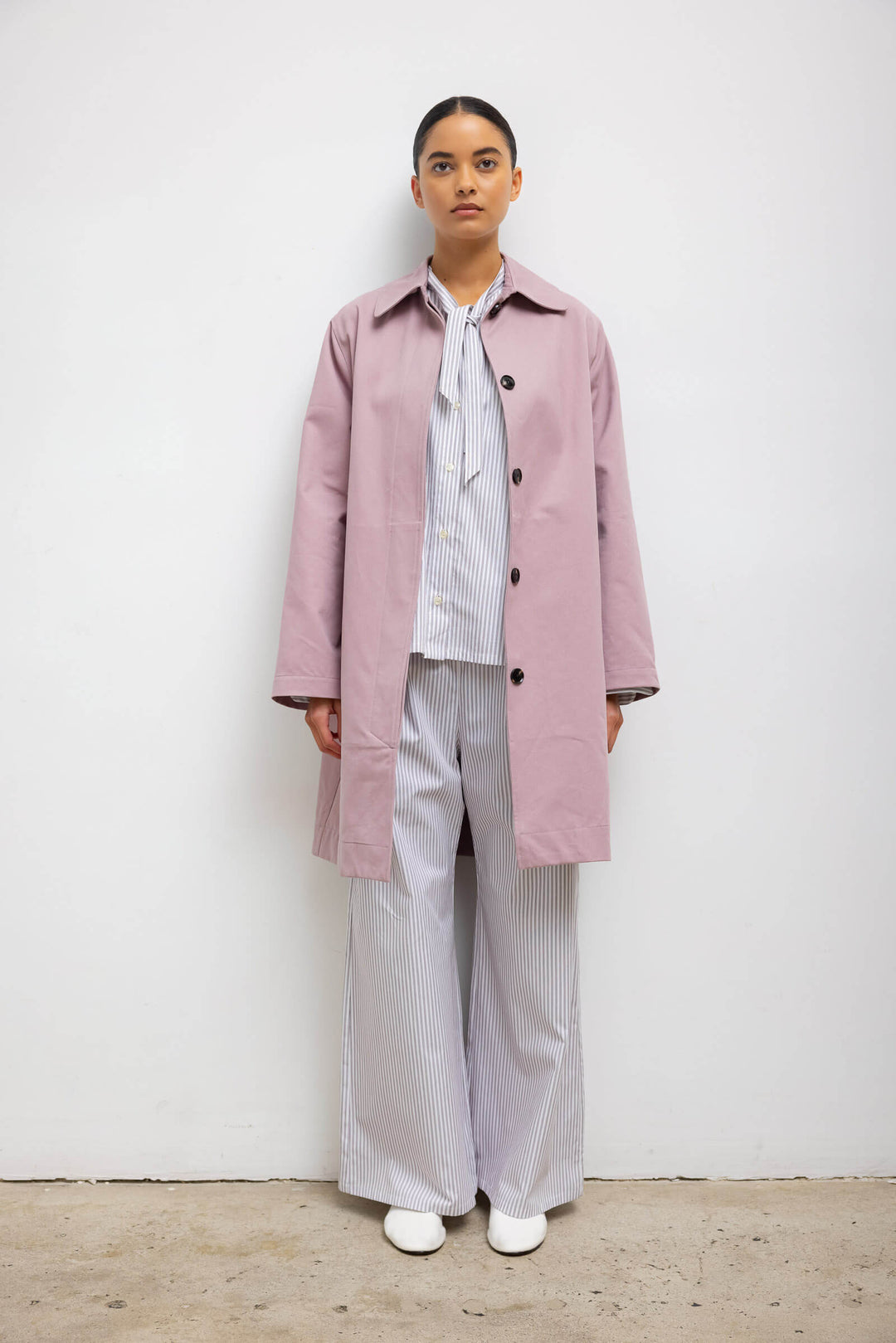 muguet stand collar midi coat（PINK） LESET_YURI_YURIMIDICARCOAT_MAU